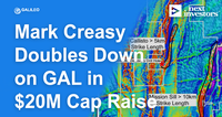 Mark Creasy Doubles Down on GAL in $20M Cap Raise (and so did we)