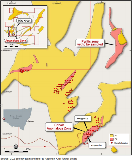 “AREA 1” within the 117km2 Broken Hill tenure