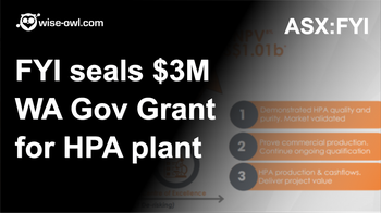 FYI seals $3M WA Gov Grant for HPA plant