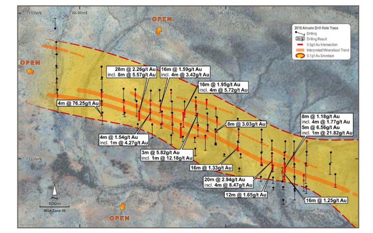 Previous drilling results at KSN's Livingstone project have been impressive. 