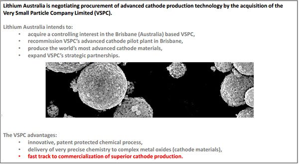 Lithium Australia cathode production