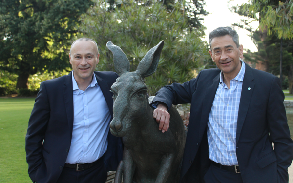 Lui Pangirarella (L) Akram Sabbagh (R) and Roo.