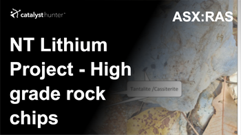RAS finds high grade lithium in rock chips