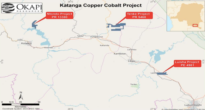 Location of the Katanga Copper-Cobalt Project