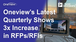 Oneview’s Latest Quarterly Shows 3x Increase in RFPs/RFIs