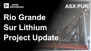 Rio Grande Sur Lithium Project Update