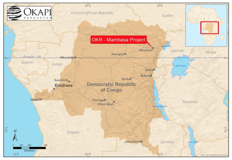 map DRC gold project