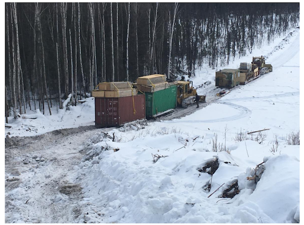 rig camp site snow alaska