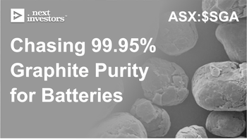 SGA Scaling up its High Value Battery Quality Graphite Aspirations