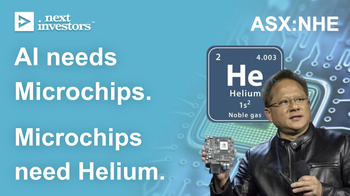 NHE leveraged to helium demand growth as AI and microchip companies boom