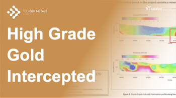 High grade gold in TG1’s first drillhole AND gold from surface - Hits our Bull Case