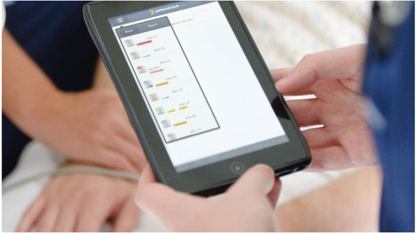 Patientrack being used in a clinical care environment.