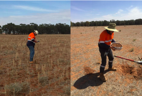 Field geologists at work